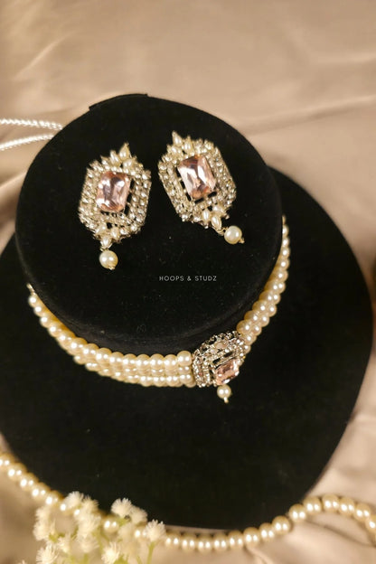 Palwasha Pearl Choker Jewelry Set