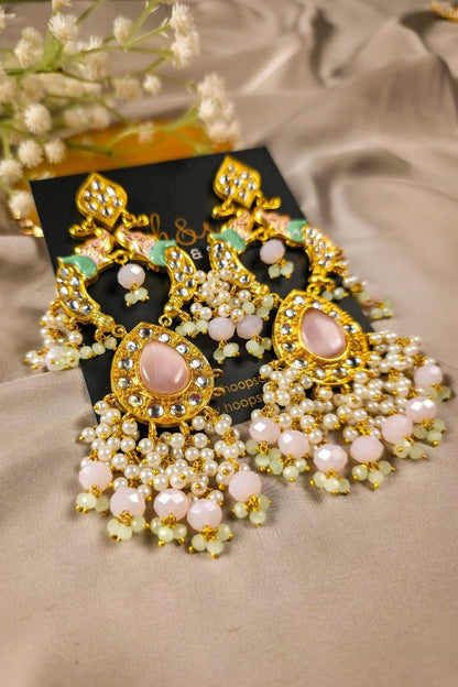 Lehna Peacock Jhumka