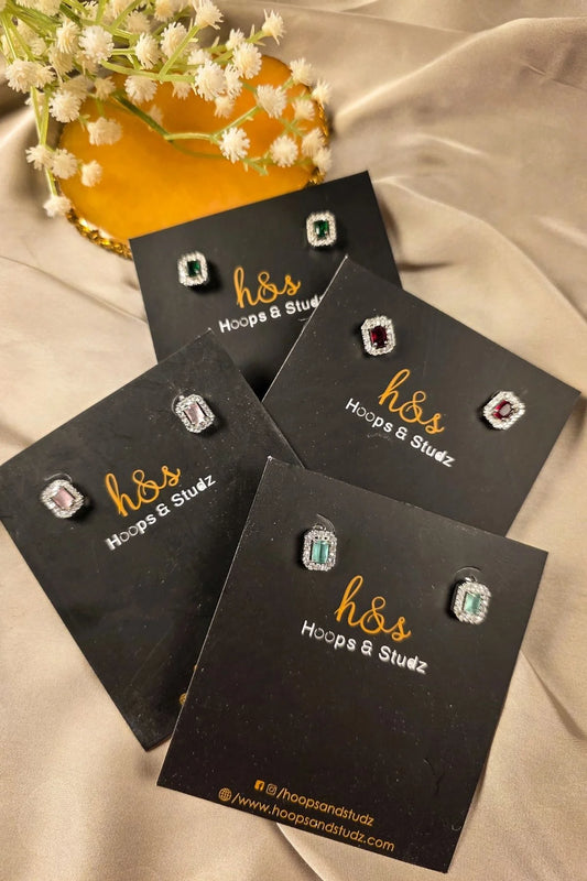 Salah Halo Stud Earrings