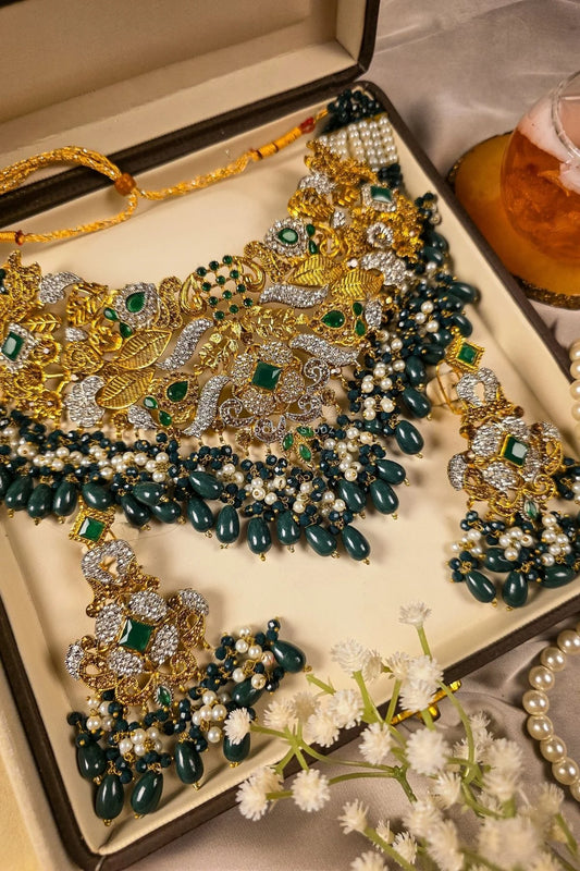 Barkha - Gold Plated Bridal Jewellery Set