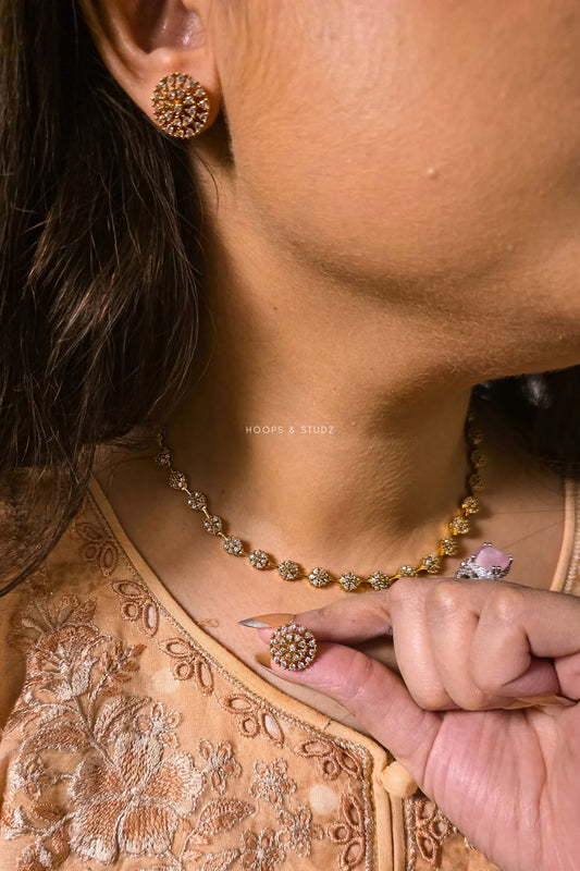 Zeba Polki-Inspired Necklace Set