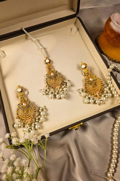 Zartasha Earrings/Teeka Jewelry Set