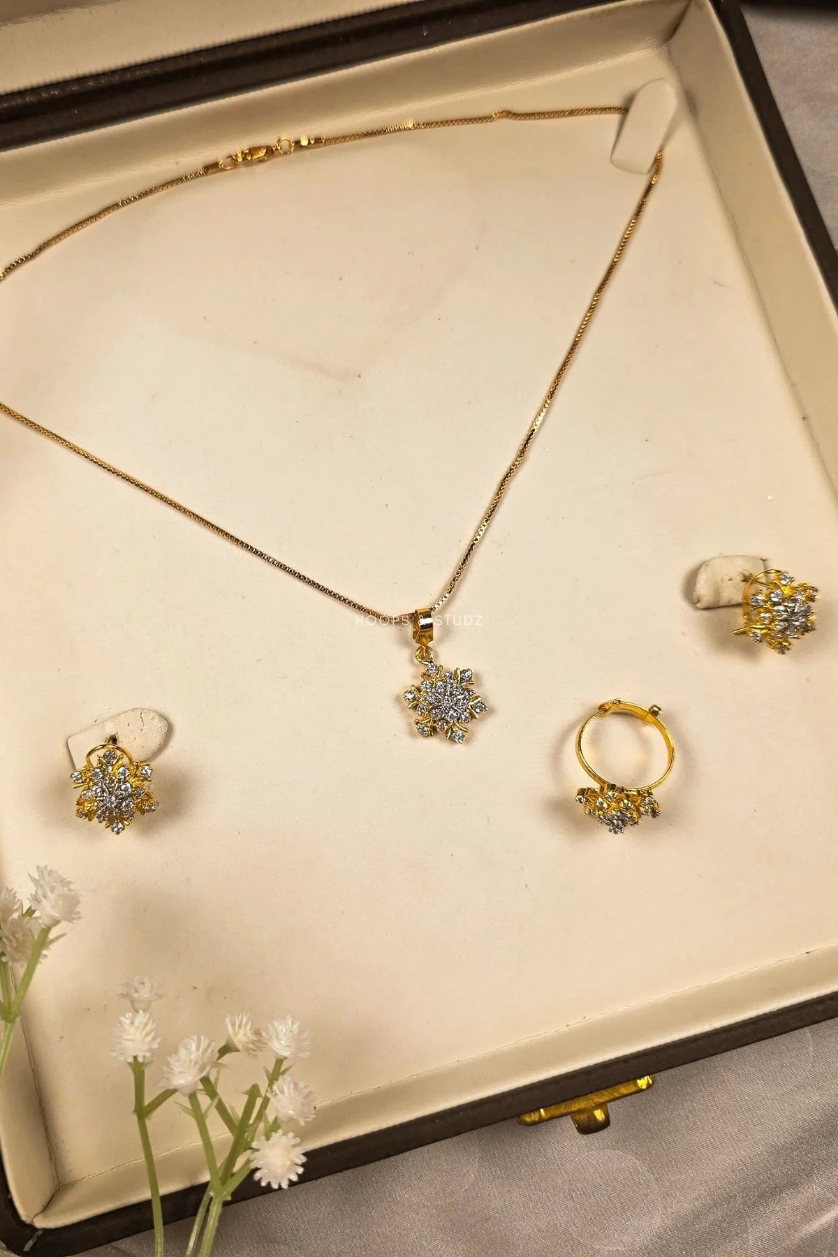 Aylea Zircon Locket Set