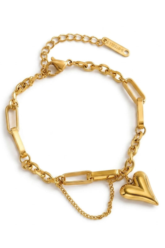 Heart Bracelet - Stainless Steel