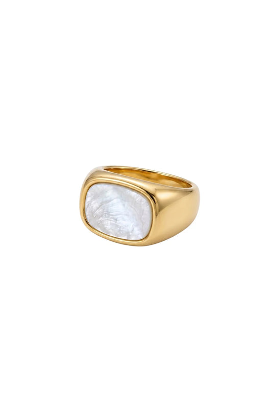Luna Stainless Steel Women Ring