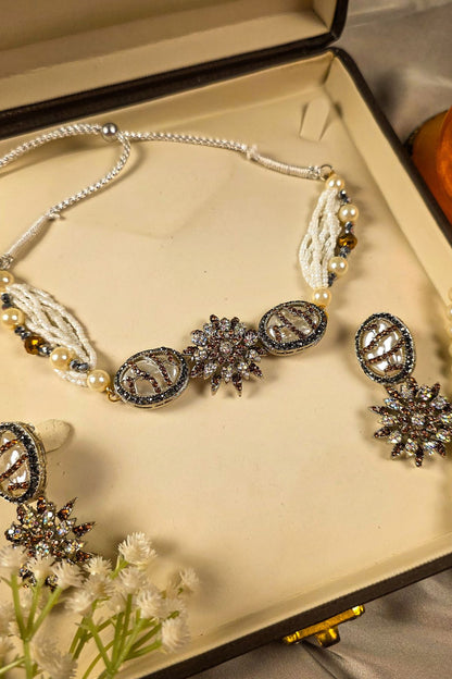 Zarakhna MOP Choker Jewelry Set