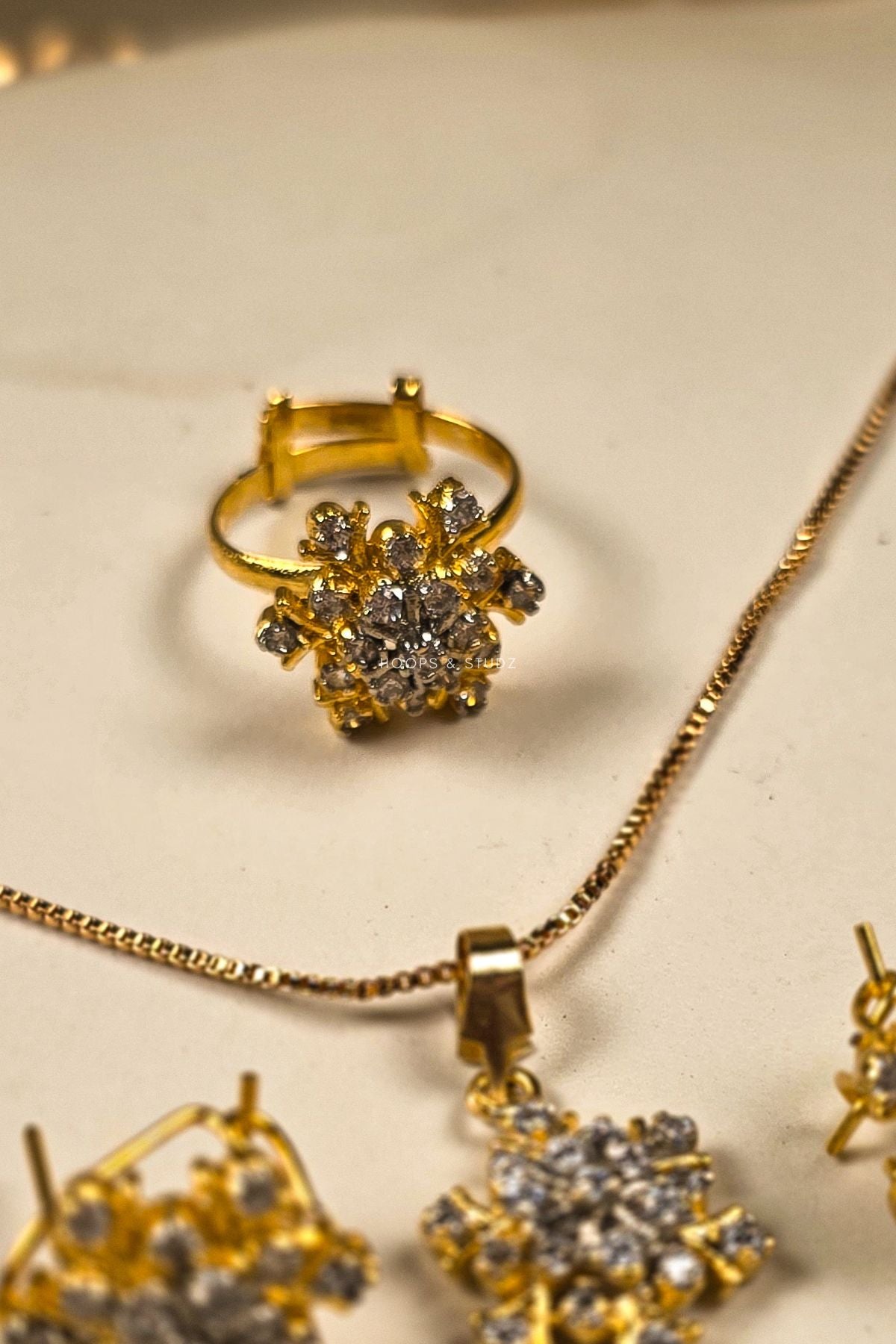 Aylea Zircon Locket Set