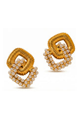 Pearly Loops Earrings Stainless Steel