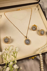 Rehmala Halo Necklace Set