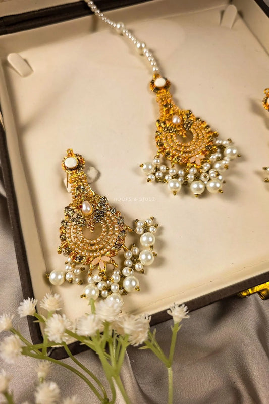 Zartasha Earrings/Teeka Jewelry Set