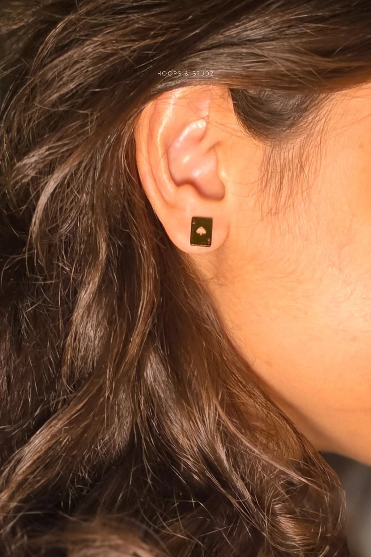 Ace Mini Stud Earring- Stainless Steel