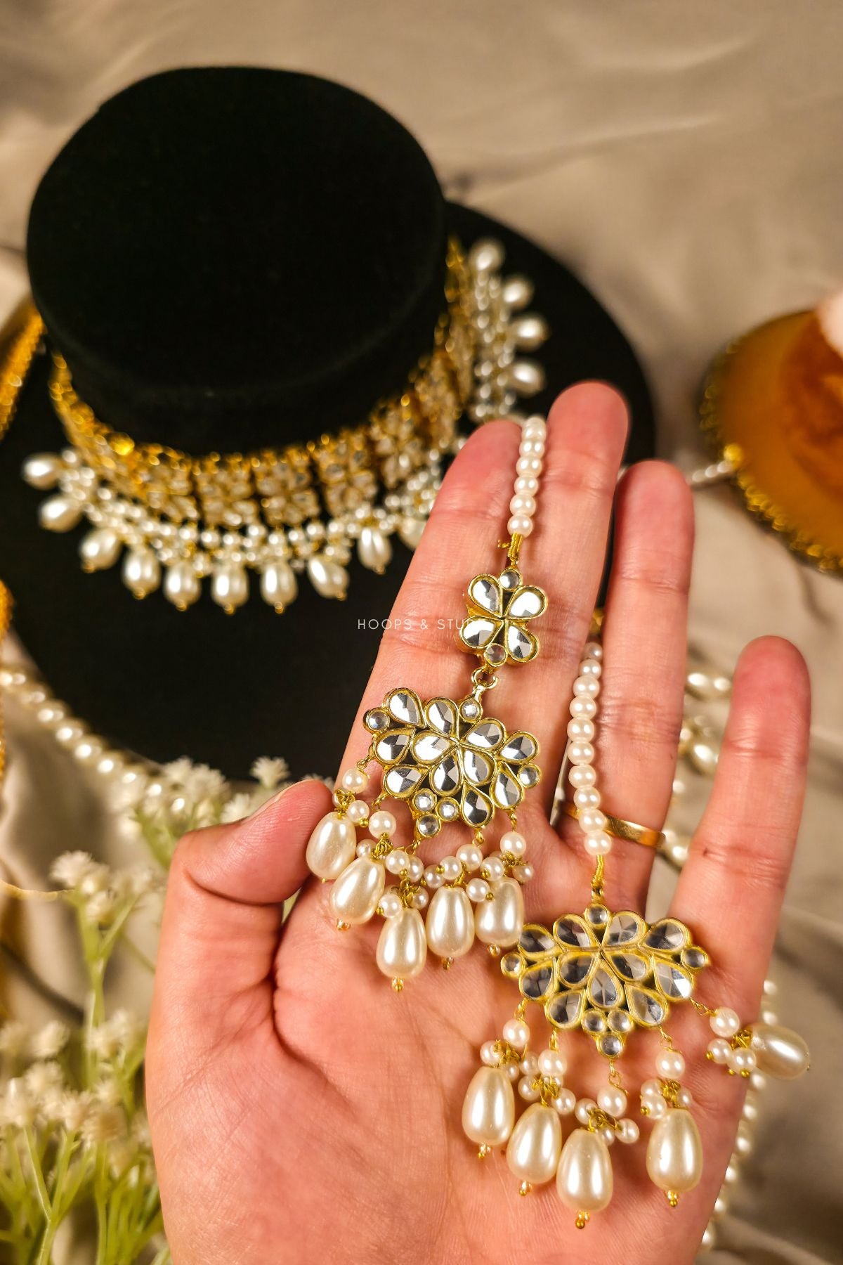 Zareen Polki Choker Jewelry Set
