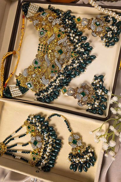 Barkha - Gold Plated Bridal Jewellery Set