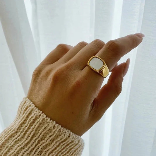 Luna Stainless steel Women Ring