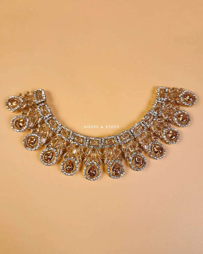 Seeya Zircon Bridal Set - Champagne