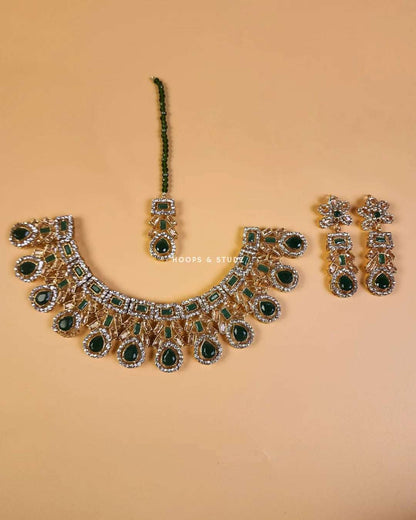 Seeya Zircon Bridal Set - Green