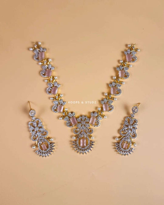 Lily Zircon Reception Jewelry Set