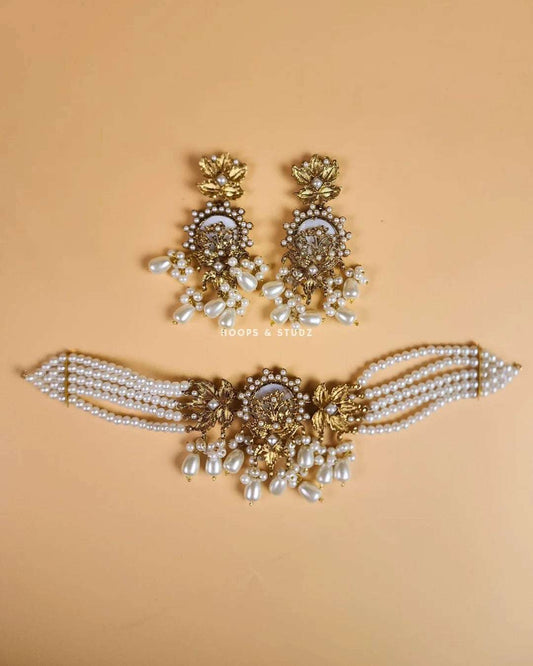 Kehkehshaan Choker Set - Antique