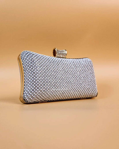 Lauran Grey Fancy Women Clutch