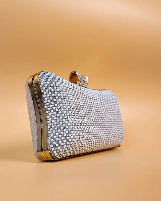 Lauran Grey Fancy Women Clutch