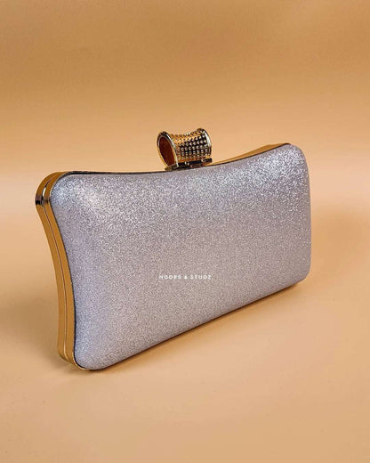 Lauran Grey Fancy Women Clutch