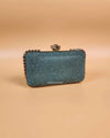 Emma emerald rhinestones two-way clutch