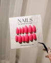 Barbie Pink Almond Shape Press on Nails - N006