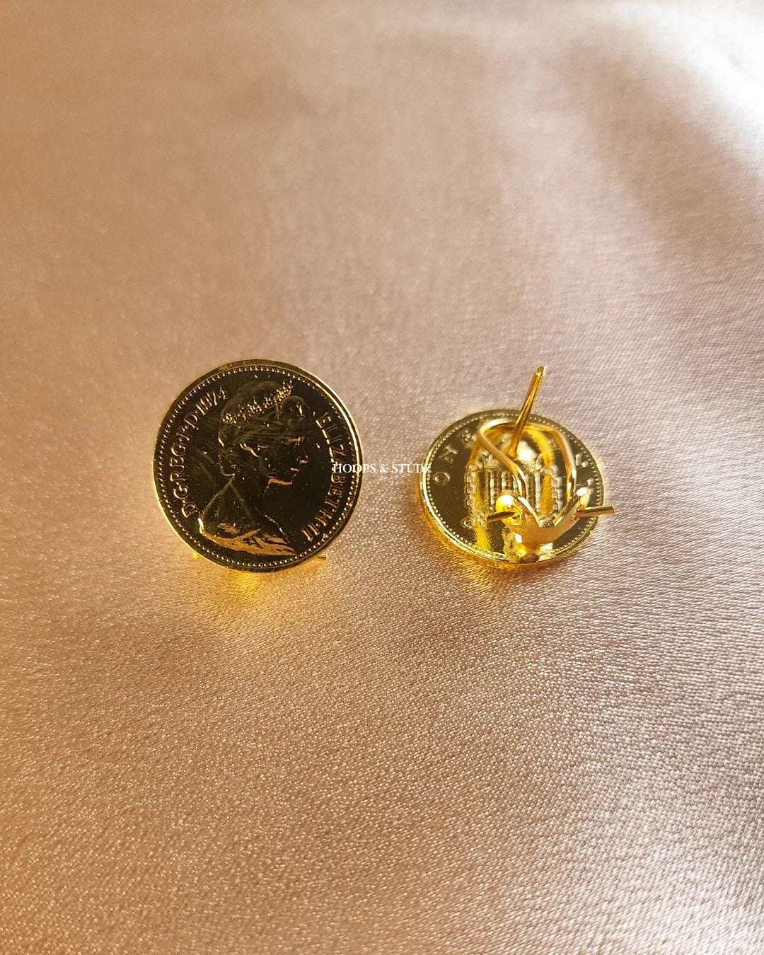 Dual Side Coin Locket Set - Anti Tarnish