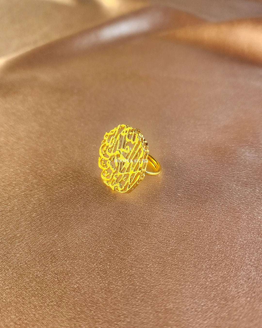 Calligraphy Adjustable Ring