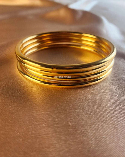 Metallic Bangles - Golden