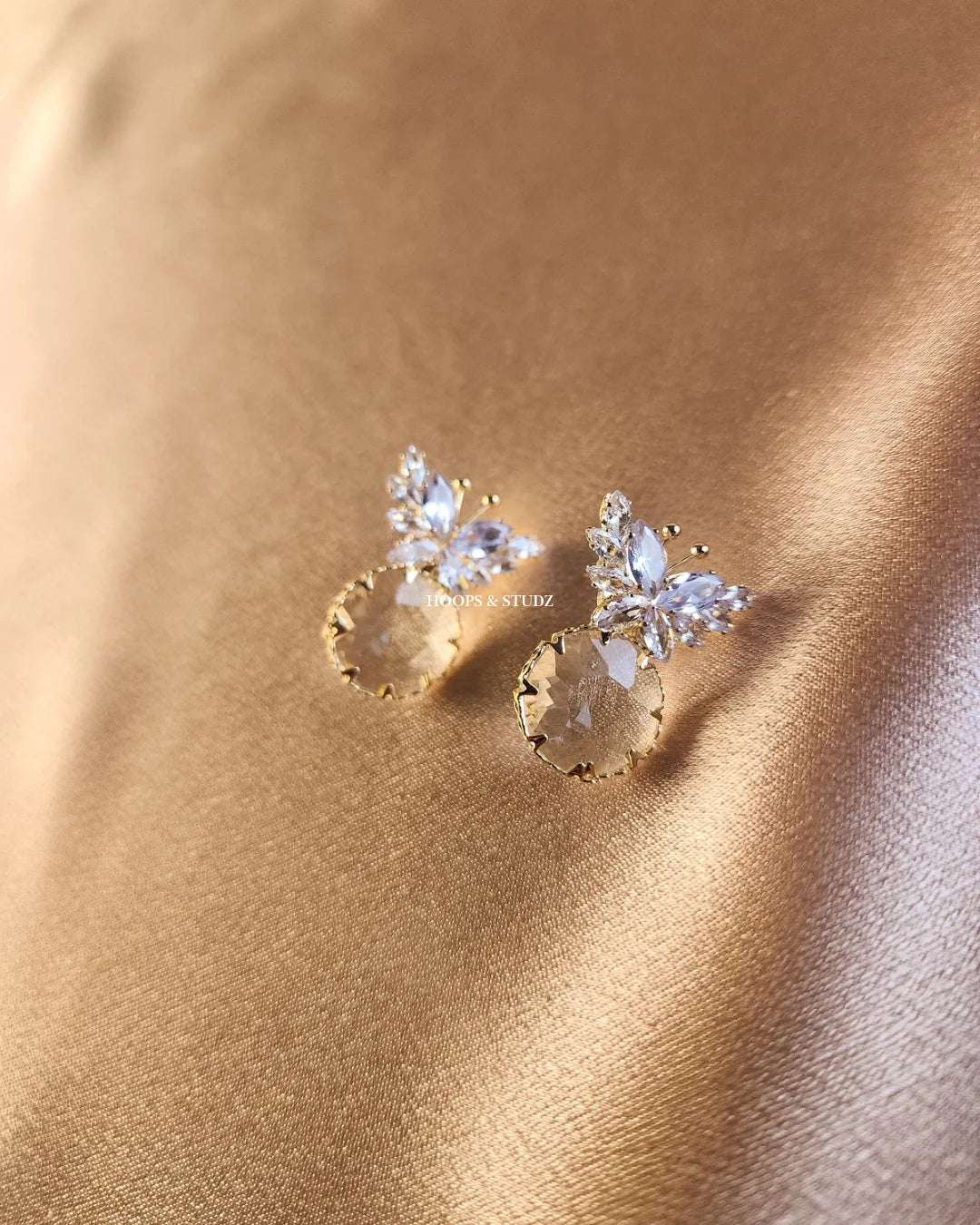 Riley Droplet Crystal Earrings