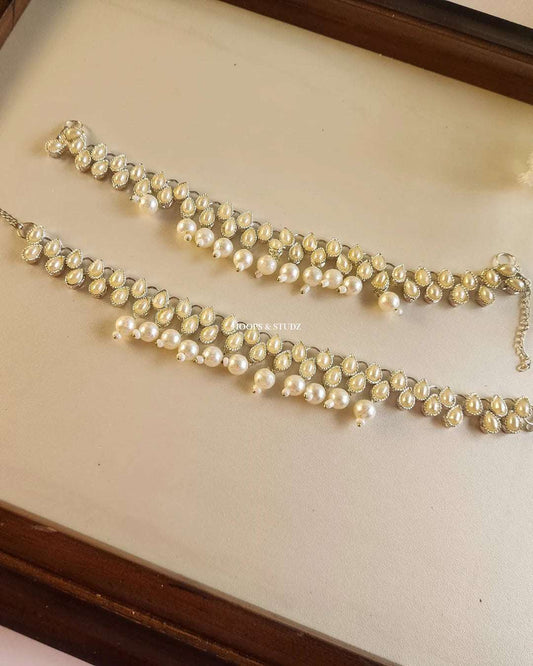 Pearl Anklet Pair / Payal Set