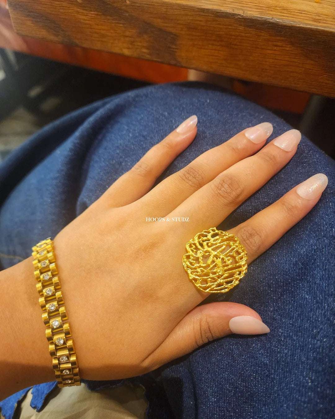 Calligraphy Adjustable Ring