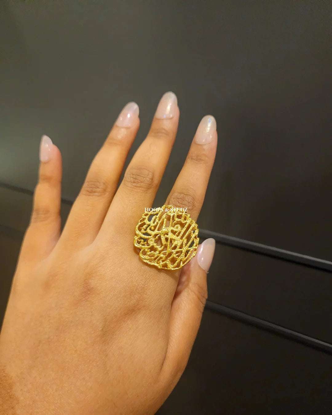 Calligraphy Adjustable Ring