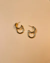 Elated Gold-plated hoop Earrings
