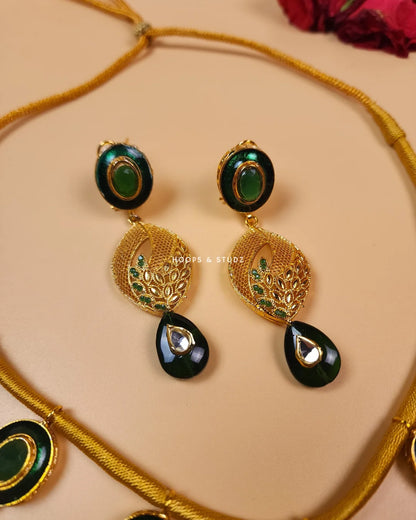 Aleema Polki Kundan Jewellery Set