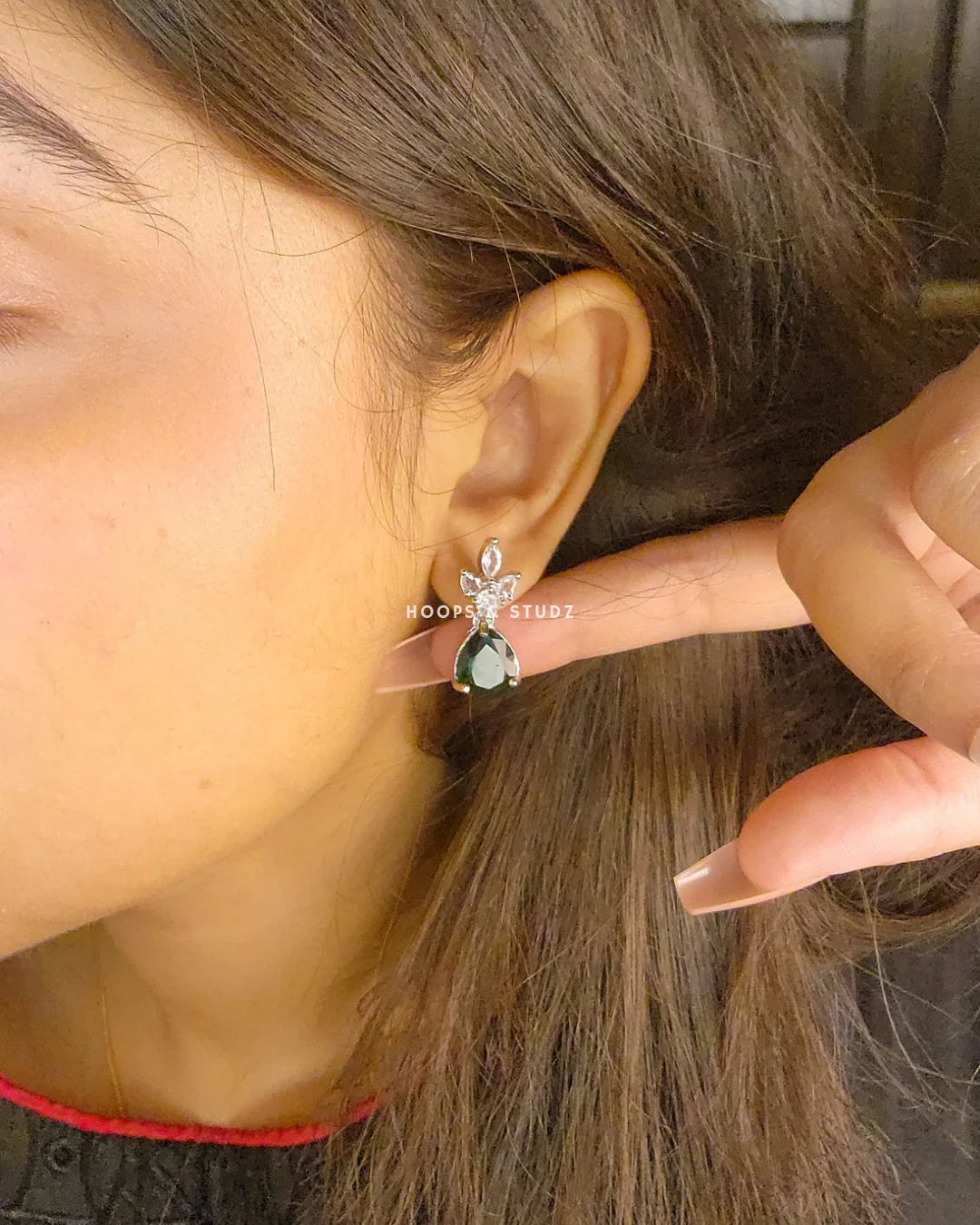 Rosette Earrings - Sparking Crystal