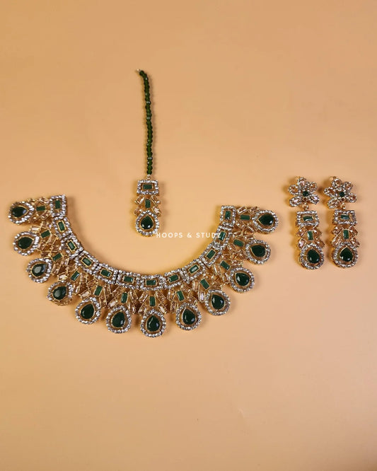 Seeya Zircon Bridal Set - Green