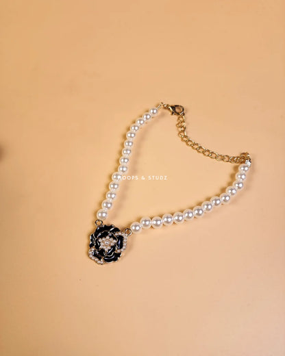 Rose Pearl Jewelry Set