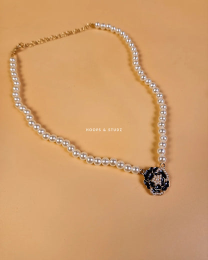 Rose Pearl Jewelry Set
