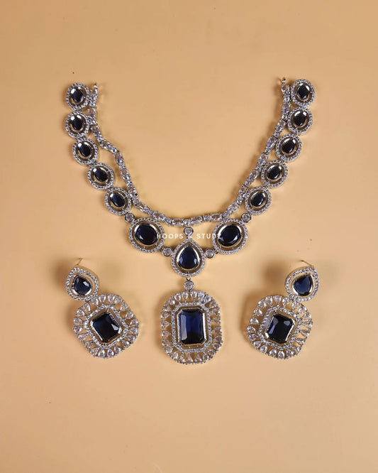 Reeq - Double Layered Zircon Jewelry Set