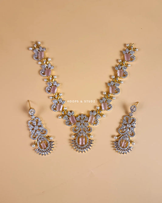 Lily Zircon Reception Jewelry Set