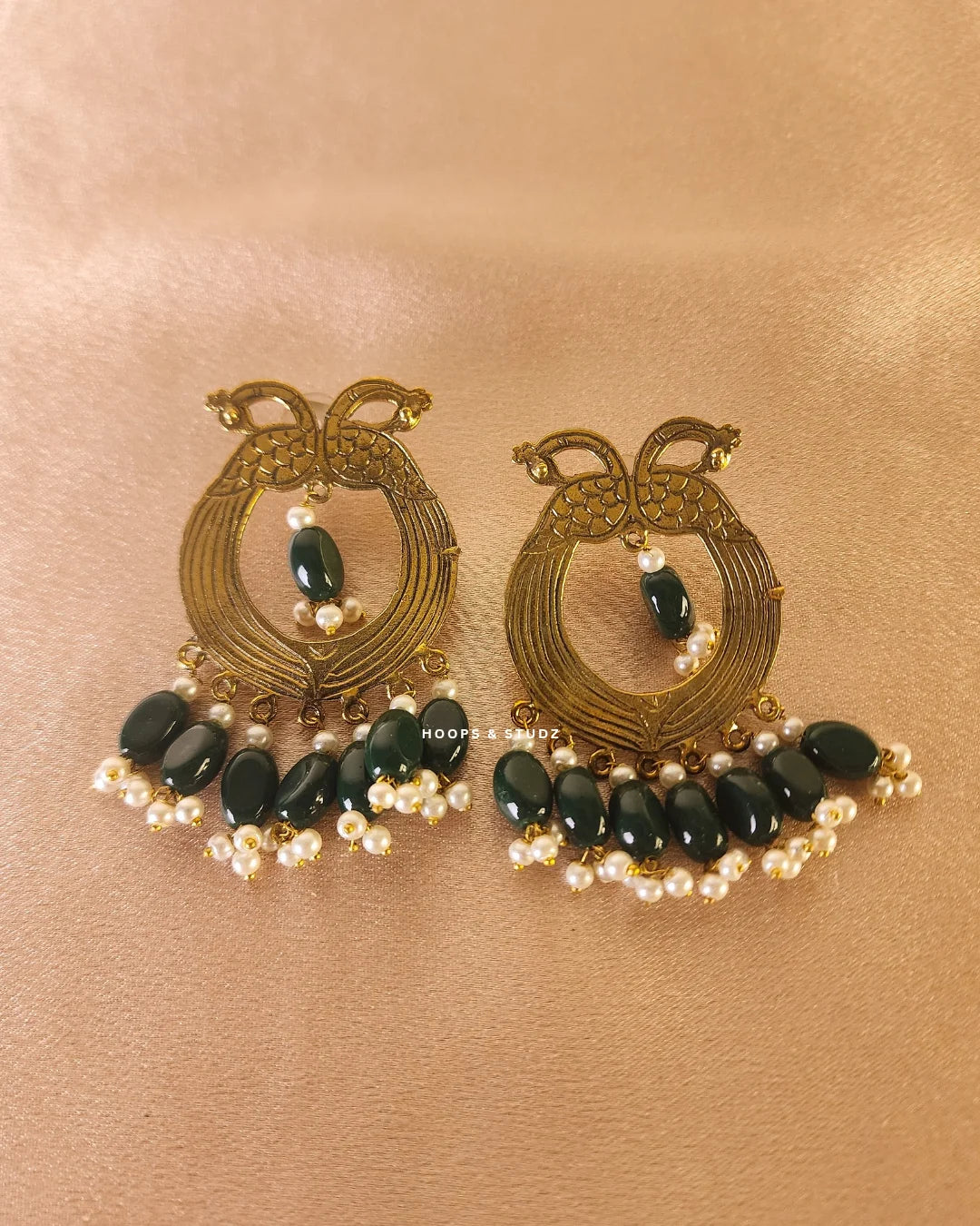 Helai Green Earrings