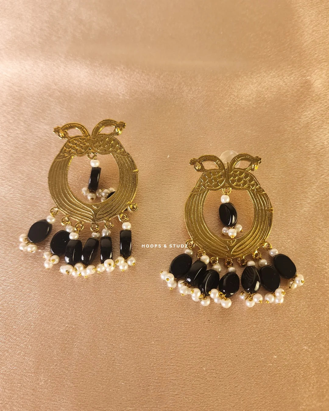 Helai Tribal Earrings - Black