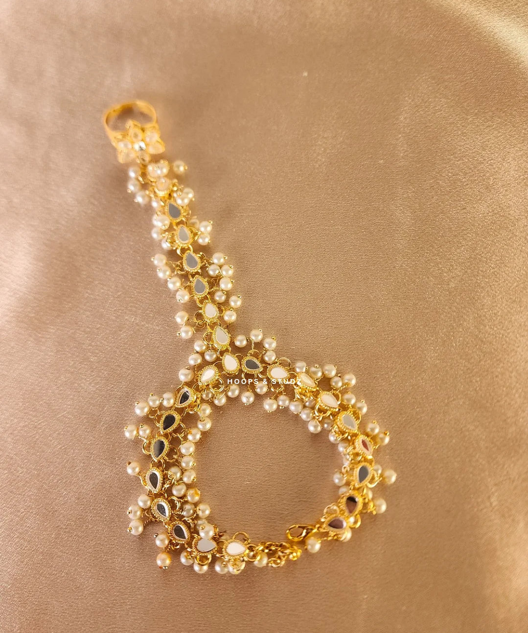 Pearly Hand Angla- Golden