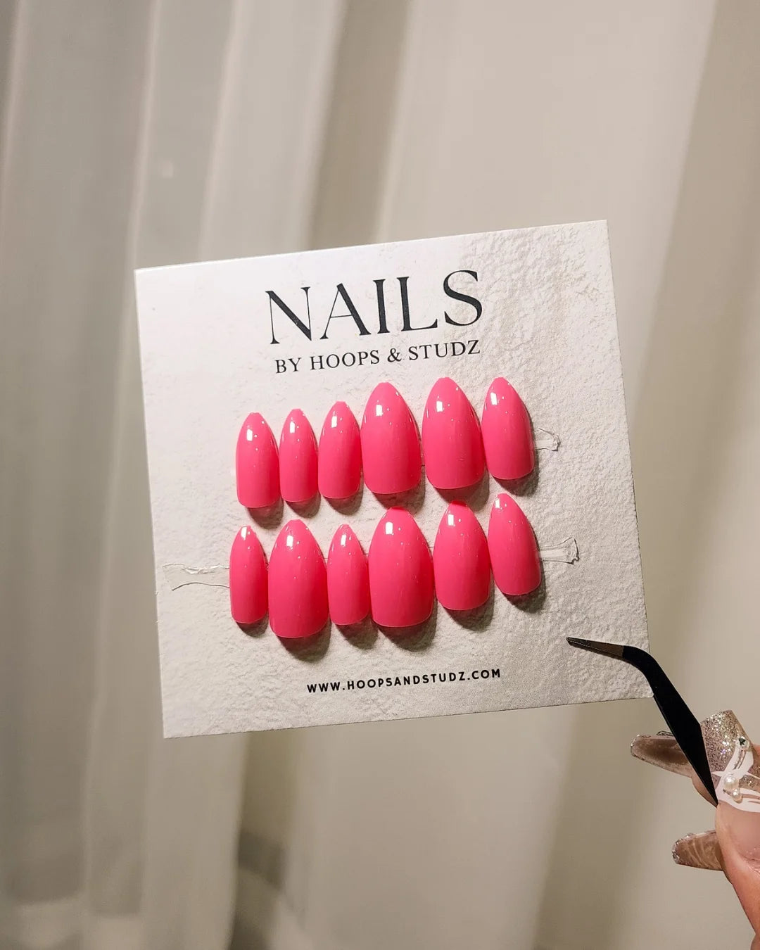 Barbie Pink Almond Shape Press on Nails - N006