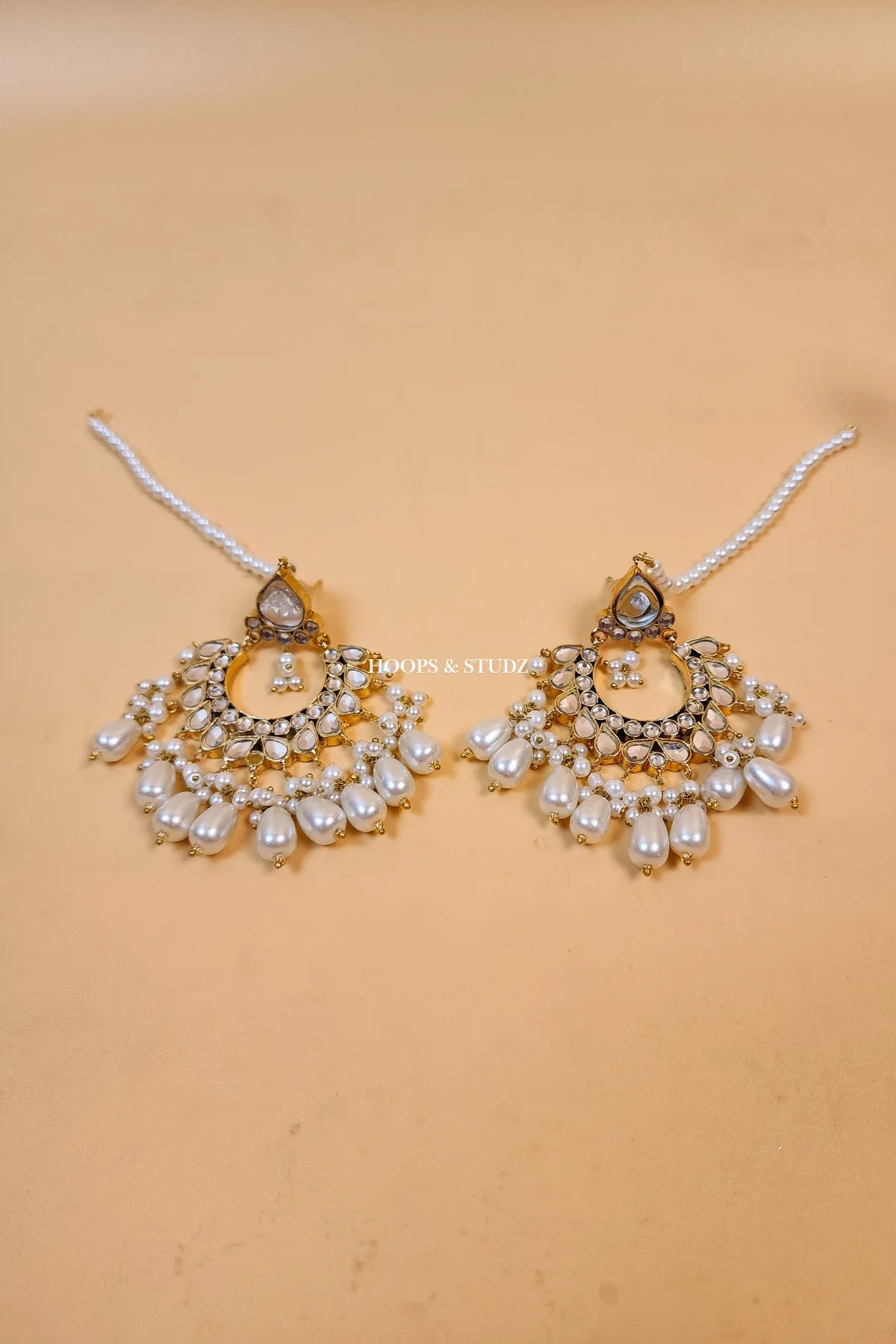 Abeer Polki Chandbali Earrings