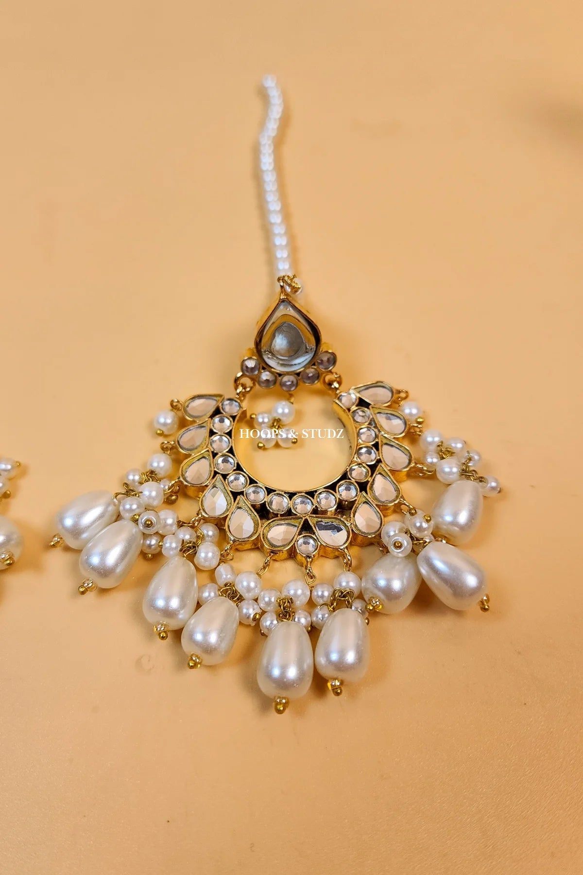 Abeer Polki Chandbali Earrings