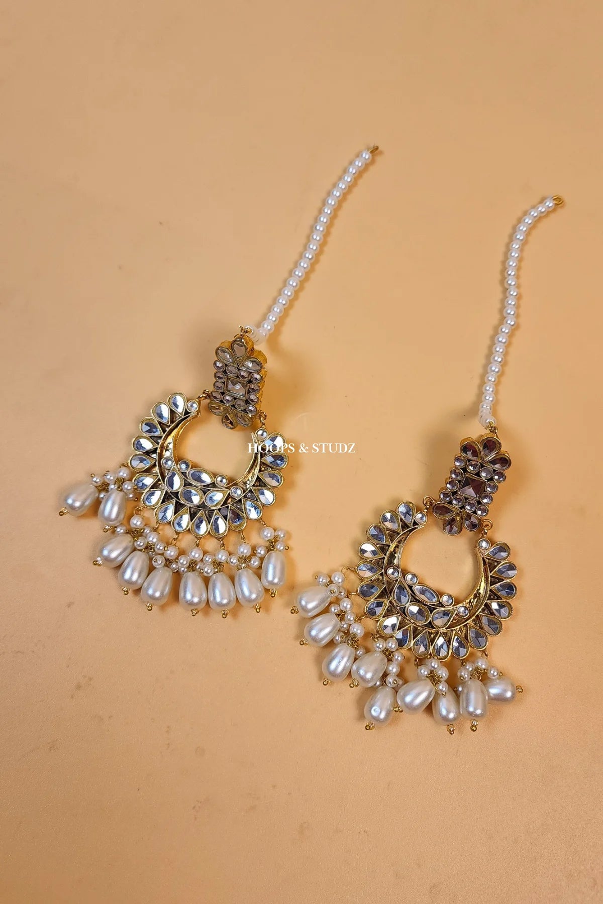 Sahar Polki Chandbali Earrings