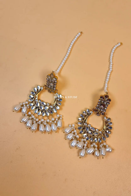 Sahar Polki Chandbali Earrings